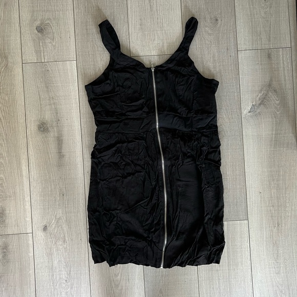 Plus Zipper Mini Dress - Picture 1 of 14